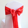 10/50/100pcs Satin Chair Sashes Wedding Chair Bow Knot Ribbon Tie For Party Hotel Event Banquet Birthday Decoration