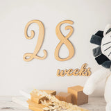 20pcs/Lot Baby Milestone Cards Wooden Photography Milestones Memorial Monthly Newborn Commemorativenir Newborn Photo Accessories