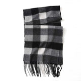 Cashmere Scarf Men Winter Strip Solid Plaid Wool Scarf Luxury Classical Warm  Cashmere Winter Scarves for Men Winter Accessories