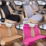 SEAMETAL Pink Car Seat Cover for Women Soft Plush Vehicle Seat Cushion Protector Chair Pad for Lady Universal for Four Seasons