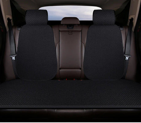 New Flax Car Seat Cover Protector Linen Front Rear Back Cushion Protection Pad Mat Backrest for Auto Interior Truck Suv Van