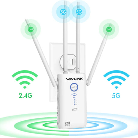 Wavlink AC1200 Gigabit WiFi Range Extender/Access Point/Router Wireless Wifi Repeater Dual Band 2.4G&5Ghz Wi-fi Signal Booster