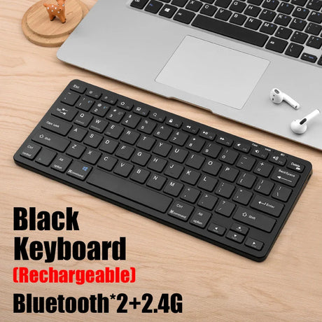 Wireless Keyboard Bluetooth 5.0&2.4G Mini Multimedia teclado bluetooth For Laptop PC TV iPad Macbook Android iPad keyboard