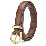 DINISITON Women’s Belt Genuine Leather Ladies Thin Belts For Women Luxury Brand High Quality Female Jeans Strap Fashion