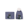 Children’s Hat Set 2021 Autumn And Winter Dinosaur Unicorn Baby Knitting Cap Cartoon Scarf Warm Wool Cap