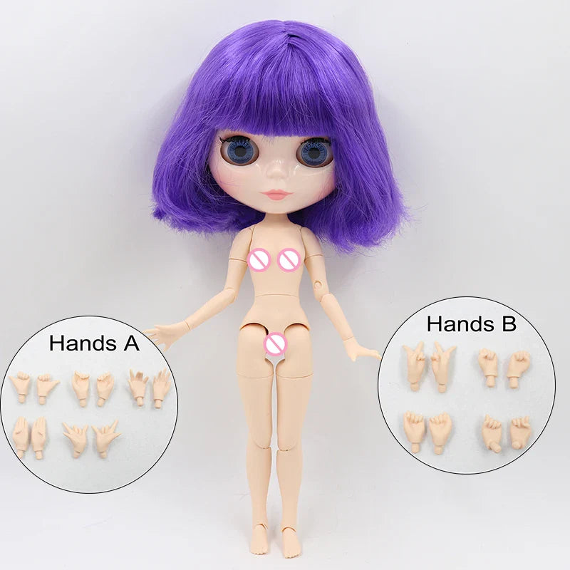 ICY DBS Blyth Doll 1/6 BJD Joint Body White Skin Special Offer On Sale Random Eyes Color 30cm TOY Girls Gift Anime