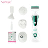 VGR 720 Personal Care (5 In 1)Shaver 3D Curved Net Epilator Body Washable Appliances Eyebrow Wash Face Massage Nose Shaving V720