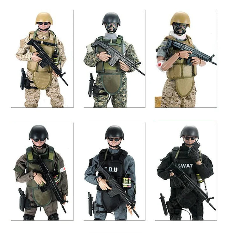 1/6 Special Forces Soldiers BJD Military Army Man Action Toy Figure Set