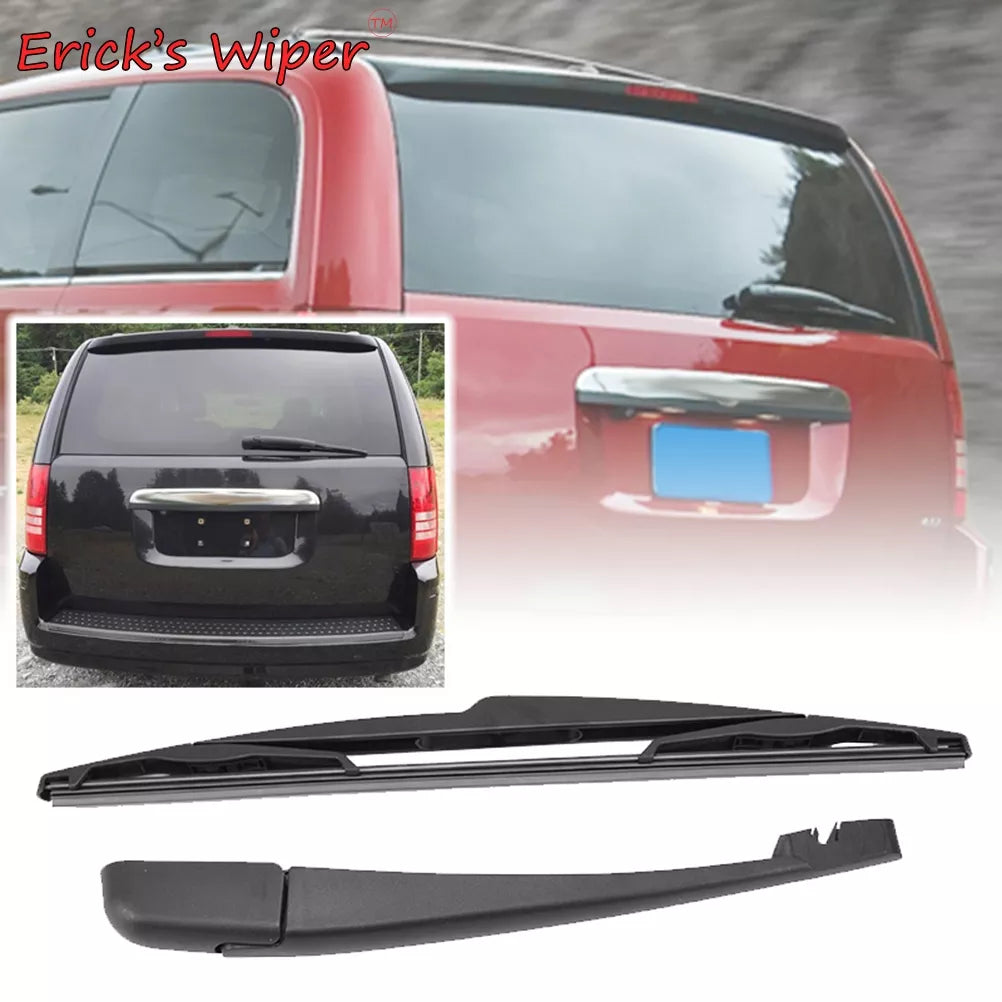 Erick's Wiper 14" Rear Wiper Blade & Arm Set Kit For Chrysler Town & Country 5 V 2008 - 2016 Windshield Windscreen Rear Window