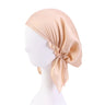 Muslim Women satin Turban Nightcap Hat Headscarves Cancer Chemo Headwear Bandanas Headwrap Caps Hijab