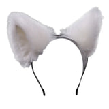 Women Anime Furry Animal Kitty Cat Ears Headband Kawaii Lolita Maid Hair Hoop Halloween Cosplay Party Fancy Headwear