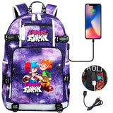 Friday Night Funkin Backpacks For School Multifunction USB Charging Bag Boy Girl Teenager School Bags Travel Laptop Mochila