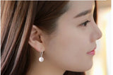 Classic Fashion 925-sterling-silver Earrings pendientes Pearl Drop Earrings For Women brincos de prata S-E27