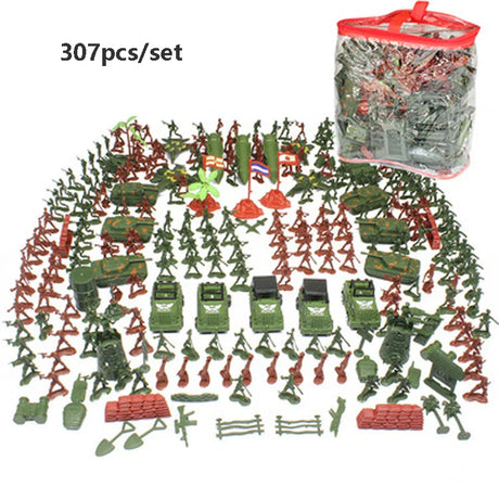 Soldiers Set building blocks Doll Action Figures Sand table model Toys Plastic Collective Model toys For kids Military Gift