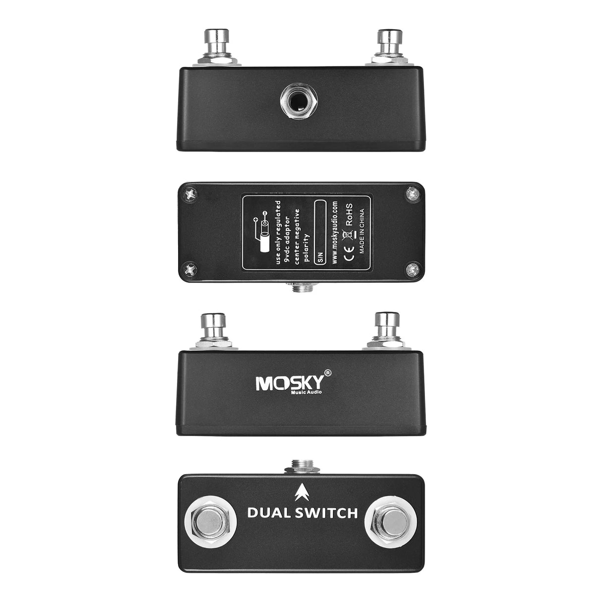 MOSKY DUAL SWITCH Guitar Effect Pedal Dual Footswitch Foot Switch PURE BUFFER Guitar Pedals Full Metal Shell Guitar Accessories