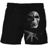 Hot Sale Skull Horror 3D Printe Beach Short Men's Shorts Anime Pants Quick-drying Street Clothing Black Short Casual short homme