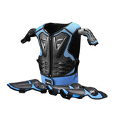 Blue Children Full Body Protector Vest Armor Kids Riding Jacket Anti Falling Protection Gear Motocross Motorcylce BMX MX Armour