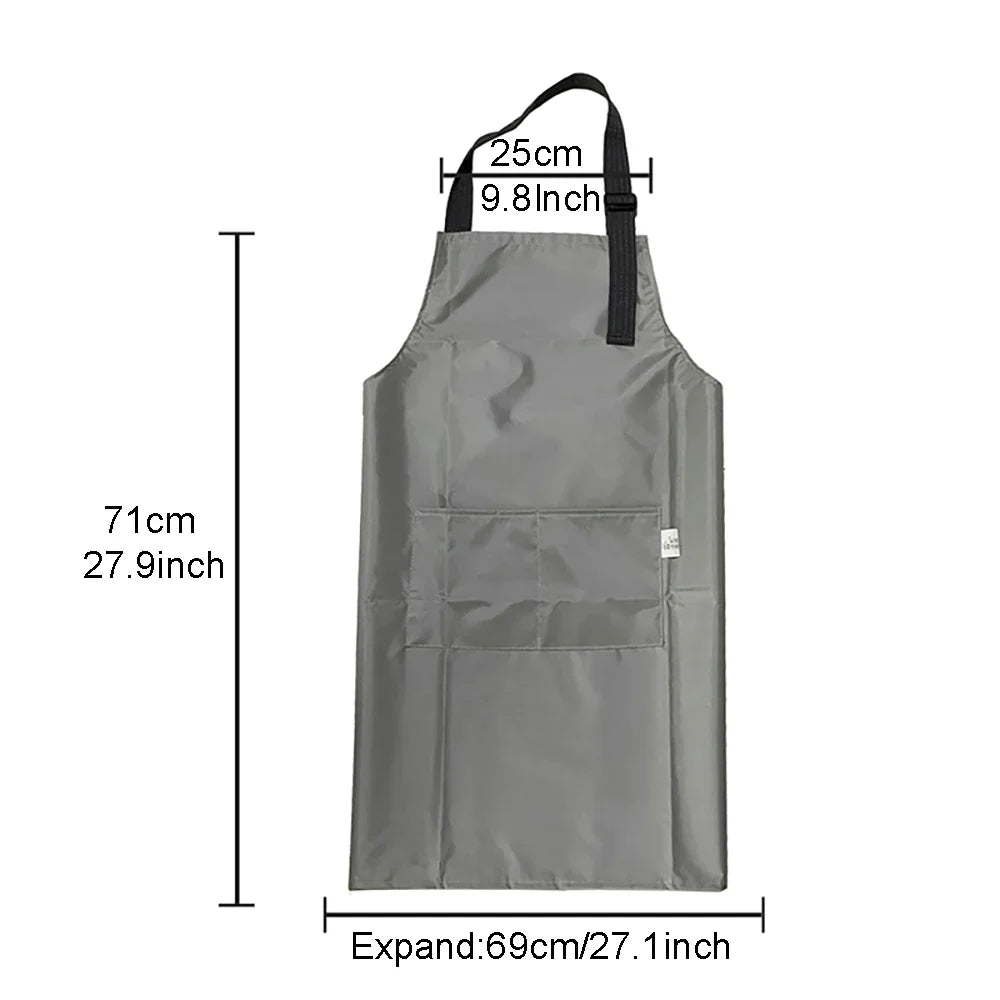 Adjustable Tattoo Apron With Neck Straps Tools Pockets Handmade Waterproof Working Aprons  Tattoo Apron Accessories Supply