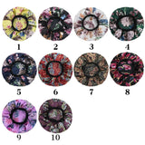 A New Set of Head Cap Multicolor Printing Nightcap Fashion Street Snap African Pattern Turbante Tissus en Soie