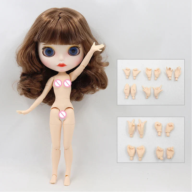 ICY DBS blyth doll 1/6 BJD toy custom doll joint body special offer on sale random eyes color nude doll 30cm anime girls gift