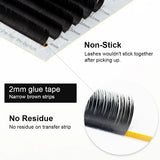 LAGEE Flat Ellipse Eyelashes Extensions Matte Black Split Tips False eyelashes natural light NAGARAKU Line Make up tools