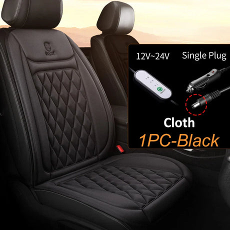 Karcle Heated Car Seat Cover Electric Heated Car Cushion Winter Car Seat Heating Pad Auto Seat Cover Car Accessories