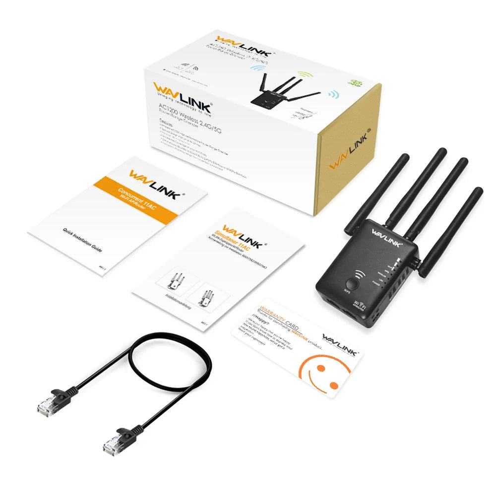 Wavlink AC1200 WIFI Repeater/Router/Access point  Wireless Wi-Fi Range Extender Wifi Signal Amplifier with External Antennas Hot