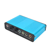 Sound Card Adapter 6 Channels External Converters Retractable Connector