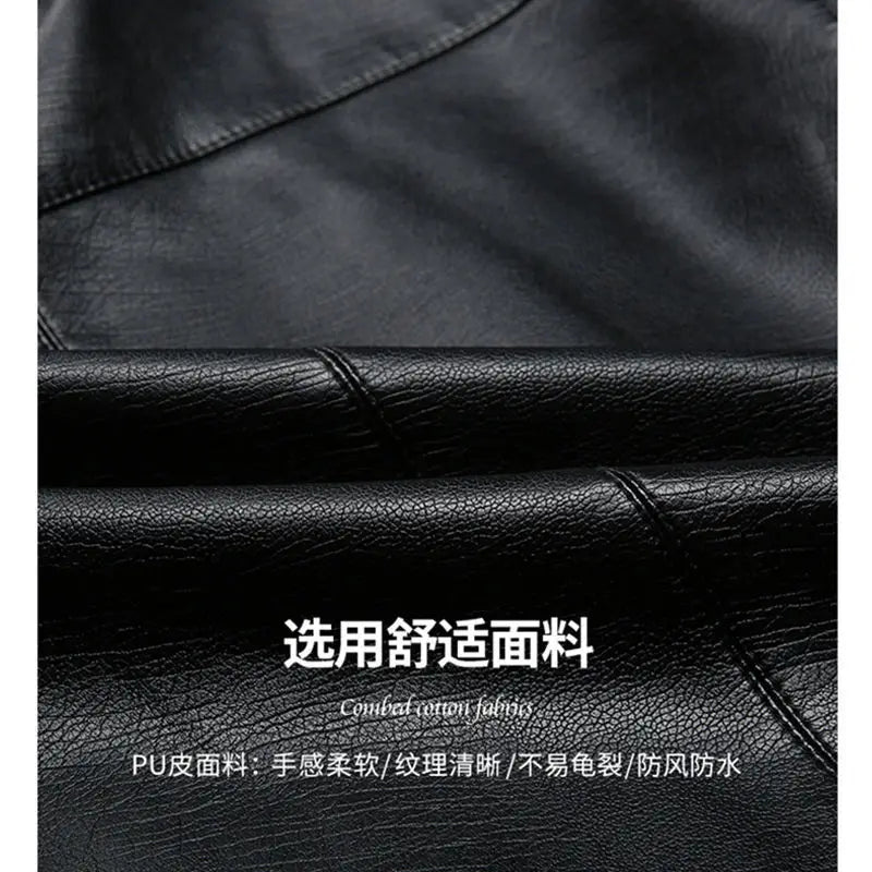 Men Leather Suit Jacket Men Slim Fit blazer Coat Men Fashion Leather jacket Streetwear Casual Blazer Jackets Male Outerwear mens