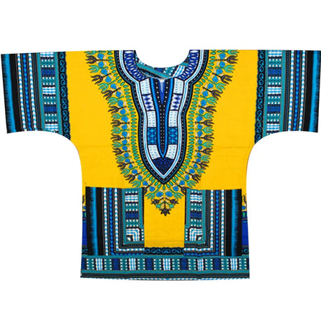 New fashion design African traditional printed 100% cotton Dashiki T-shirts for unisex