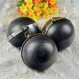 14 cm or 18 cm round shape metal box clutches with black plastic surface diy handbag accessories metal bag frames evening bags