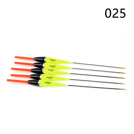 W.P.E Fishing Float 5pcs/lot 19cm-24cm 4g Barguzinsky Fir Float Vertical Buoy Float Carp Fishing Bobber Fishing Tackle Pesca