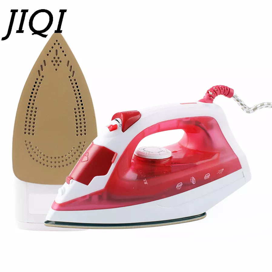 JIQI Handheld Garment Steamer Electric Steam Iron Soleplate laundry Ironing Machine Mini Travel Clothes Fabric Flatiron