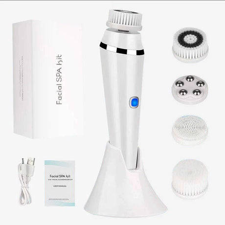 3 in 1 Facial cleansing Brush Set for Skin Cleaning and Exfoliating with 3 Different Cleansing Brush Head Face Washing Product