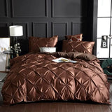 Silk Washed Bedding set Luxury Duvet Cover Double Bed Coverlet   Queen Size Bed Sheets set Comforters Solid Color Linens XY37#