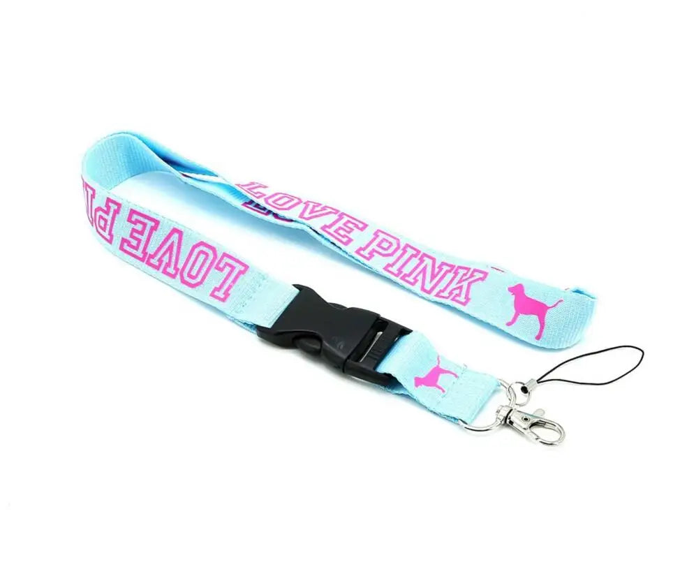 Wholesale Lot 10pcs Cellphone lanyard Straps Clothing Keys Chain ID cards Holder Detachable Buckle VS Love PINK Lanyards