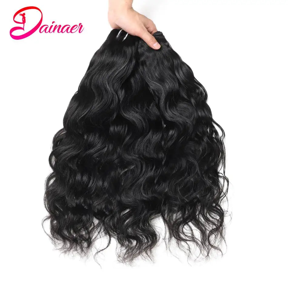 Brazilian Hair Weave Bundles Natural Wave Hair 1/3/4 PCS 100% Human Hair Bundles 8-30inches Natural Color Human Hair Extensions