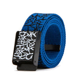 Fashion Pop Print Street Dance Graffiti Popular Casual Men's and Women's Clothes Couple Canvas Belt