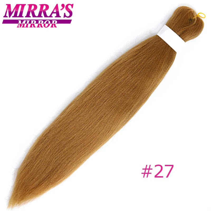 Braiding Hair Extensions Synthetic Hair for Braids Ombre Pre Stretched Jumbo Braids Hair Hot Water Setting Braid Mirra's Mirror