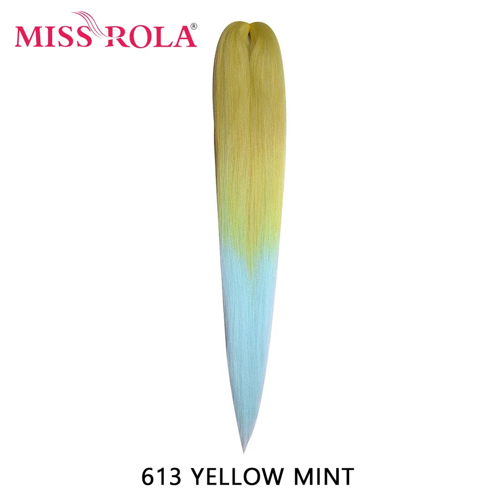 Miss Rola Synthetic 28Inch 100G 2023 New Hair Extension Yaki Straight Jumbo Braiding Hair Pre-Stretched Braid Kanekalon Hair