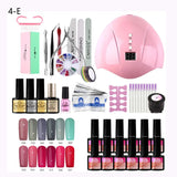 Manicure Set 36W UV LED Lamp Dryer With 12PCS Nail Gel Polish Kit Soak Off Manicure Set Gel Nail Polish For Nail Art Tools