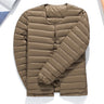 NewBang Matt Fabric Ultra Light Down Jacket Men V-neck Men's Down Jacket Slim Windproof Portable Lightweight Coat Warm Liner