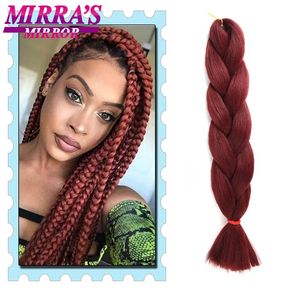 Braiding Hair 24 Inches Jumbo Braid Synthetic Hair Extensions for Braids 100G/Pack Women DIY Hair Yellow Pink Orange Grey Blonde