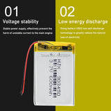 Rechargeable 3.7V 600mAh Battery 303450 Lithium Polymer Li-Po li ion Battery Lipo cells For MP3 MP4 GPS Electric Toy BT Headset