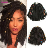 LUOYUDU Crochet Hair Dreadlocks Faux Locs Braiding Hair Extensions Synthetic Dreadlock Jumbo 10 inch 12 Strands Organic Hair