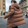 Men Winter New Warm Casual Fur Hooded Jacket Parkas Men Outdoor Fashion Warm Thick Pockets Army Coat Parkas Men