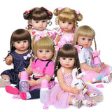 NPK 50CM Full Body Soft Silicone Popular Sweet Face Reborn Toddler Baby Girl Doll Birthday Christmas Gift High Quality Doll