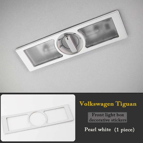 ABS Chrome Reading Lights Lamp Trim Cover Car Stickers For Volkswagen VW Tiguan 2010 2011 2012 2013 2014 2015 mk1 Accessories