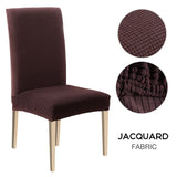 1/2/4/6pcs Dining Chair Cover Jacquard Spandex Slipcover Protector Case Stretch for Kitchen Chair Seat Hotel Banquet Elastic