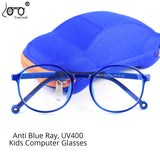 Children&#39;s Computer Blue Anti Light Glasses Girl Boys TR90 Eye Protect Eyeglasses Kids Transparent Optical Spectacle Frame